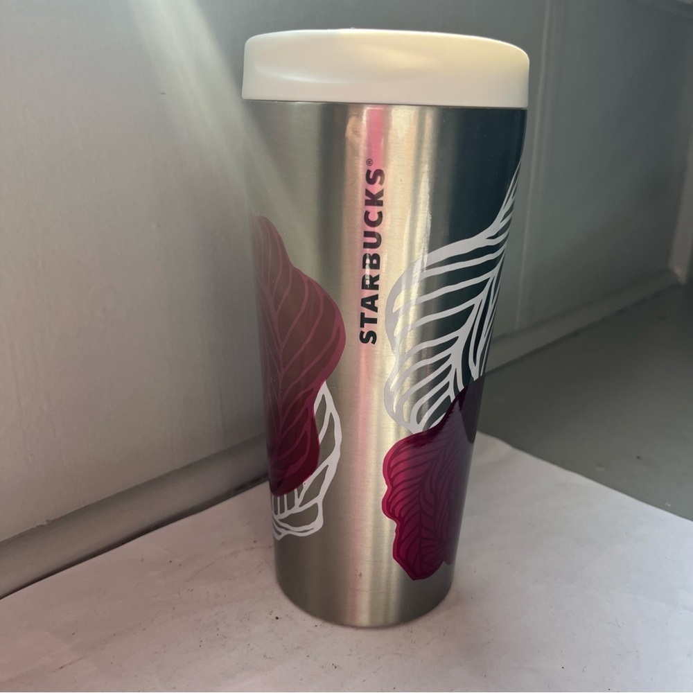 2014 Starbucks ROSE Thermos Tumbler 16oz  - rare and collectible - Picture 2 of 12